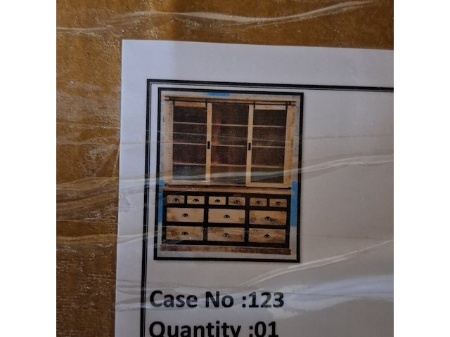 Buffetkast, mangohout - afbeelding 1 van  3