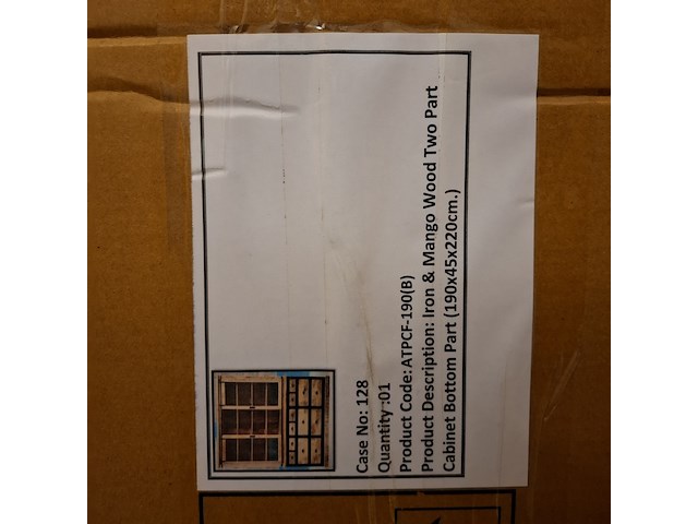 Buffetkast, mangohout - afbeelding 2 van  3