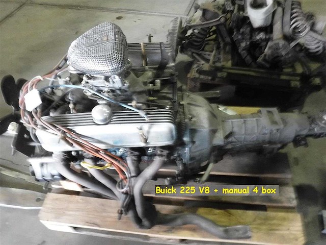 Buick 215 cid aluminum v8 engine & manual gearbox | original classic drivetrain - afbeelding 8 van  26