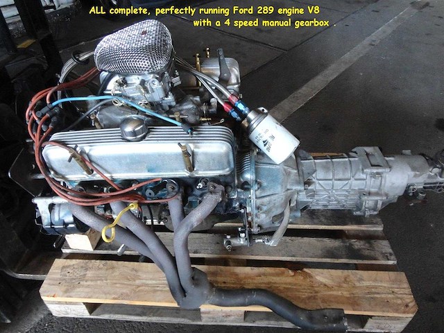 Buick 215 cid aluminum v8 engine & manual gearbox | original classic drivetrain - afbeelding 24 van  26