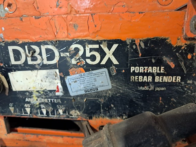 Buigmachine 20mm mechanisch 230v bendof, dbd25, bouwjaar 2008 - afbeelding 7 van  10
