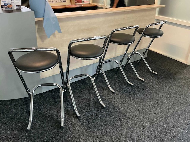 Buisframe barkruk (4x) - afbeelding 1 van  2