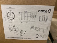 Buisventilator 200mm mixed flow met timer, cata - afbeelding 2 van  6