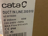 Buisventilator 200mm mixed flow met timer, cata - afbeelding 3 van  6