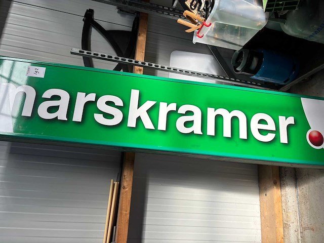 Buiten reclamebord met verlichting - afbeelding 1 van  1