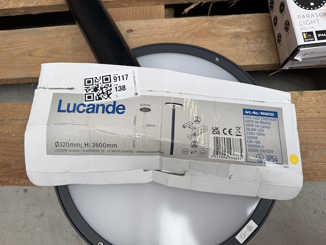 Buiten tuinlamp h260cm, lucande - afbeelding 2 van  3