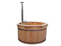 Buitenbad vonato, houten hottub met kachel, hout kleur - afbeelding 1 van  9