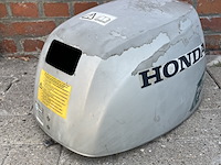 Buitenboordmotor kap, honda, bf10, grijs / chroom - afbeelding 2 van  6