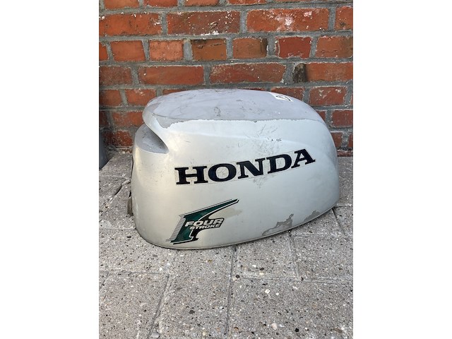 Buitenboordmotor kap, honda, bf10, grijs / chroom - afbeelding 4 van  6