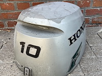 Buitenboordmotor kap, honda, bf10, grijs / chroom - afbeelding 5 van  6
