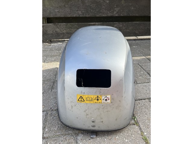 Buitenboordmotor kap, honda, bf20, grijs / chroom - afbeelding 4 van  7