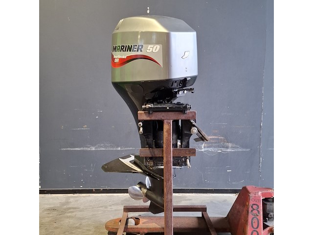 Buitenboordmotor, mercury / mariner, 50 pk / 4 takt, complete set met afstandsbediening en tank - afbeelding 1 van  24