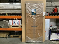 Buitendeur 87,5 x 201,5, bruin - afbeelding 2 van  3