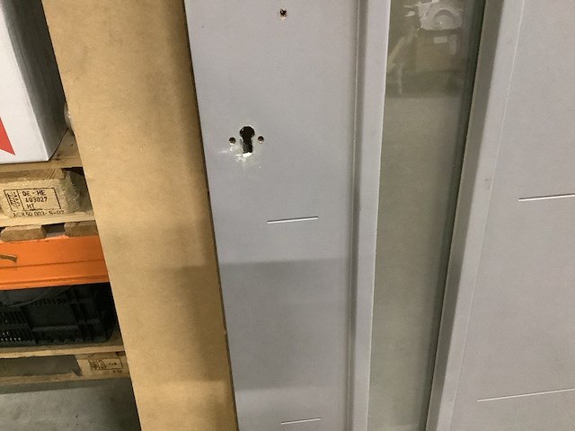 Buitendeur 93 x 210 cm + dorpel, grijs - afbeelding 2 van  4
