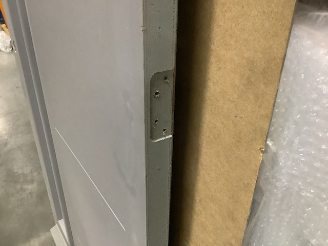 Buitendeur 93 x 210 cm + dorpel, grijs - afbeelding 3 van  4