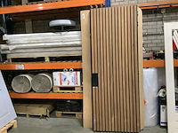 Buitendeur 93 x 240, zwart/bruin - afbeelding 1 van  7