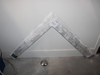 Buitenhoekprofiel afmeting 75 x 75 cm. - afbeelding 1 van  2