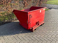 Buitenhuis kiepkantelbak 800 l heftruck toebehoren - afbeelding 1 van  5