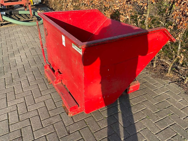Buitenhuis kiepkantelbak 800 l heftruck toebehoren - afbeelding 2 van  5