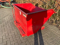Buitenhuis kiepkantelbak 800 l heftruck toebehoren - afbeelding 2 van  5