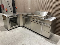 Buitenkeuken koelkast-hoek-wasbak-grill bbq - afbeelding 22 van  37