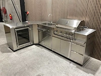 Buitenkeuken koelkast-hoek-wasbak-grill bbq - afbeelding 22 van  46