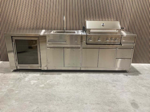 Buitenkeuken koelkast-wasbak-bbq grill bbq - afbeelding 18 van  33