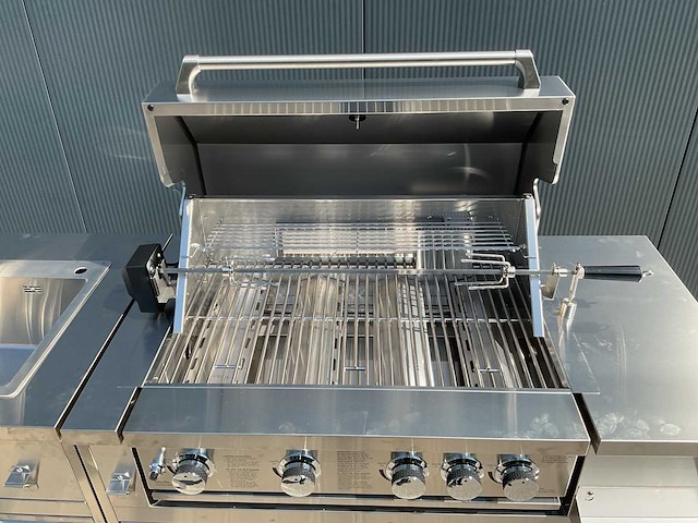 Buitenkeuken koelkast-wasbak-bbq grill bbq - afbeelding 11 van  39