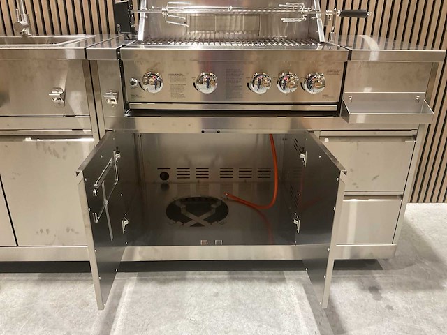 Buitenkeuken koelkast-wasbak-bbq grill bbq - afbeelding 33 van  39
