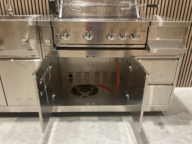 Buitenkeuken koelkast-wasbak-bbq grill bbq - afbeelding 36 van  41