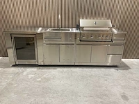Buitenkeuken koelkast-wasbak-bbq grill bbq - afbeelding 18 van  41