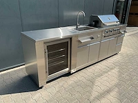 Buitenkeuken koelkast-wasbak-bbq grill bbq - afbeelding 34 van  41