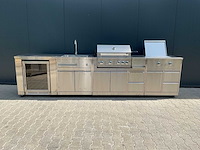 Buitenkeuken koelkast-wasbak-bbq grill-burner bbq - afbeelding 1 van  51