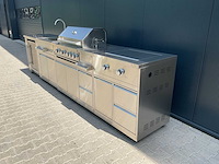 Buitenkeuken koelkast-wasbak-bbq grill-burner bbq - afbeelding 23 van  51