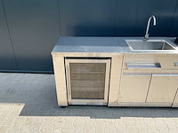 Buitenkeuken koelkast-wasbak-bbq grill-burner bbq - afbeelding 34 van  51