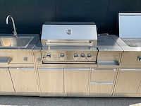 Buitenkeuken koelkast-wasbak-bbq grill-burner bbq - afbeelding 51 van  51