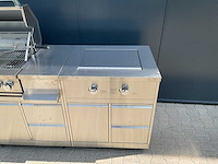 Buitenkeuken koelkast-wasbak-bbq grill-burner bbq - afbeelding 26 van  26