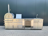 Buitenkeuken pizza-burner-koelkast-wasbak bbq - afbeelding 25 van  41