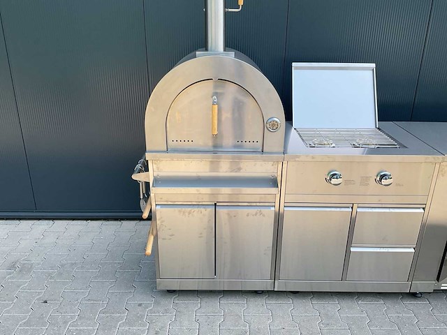 Buitenkeuken pizza-burner-koelkast-wasbak bbq - afbeelding 26 van  41