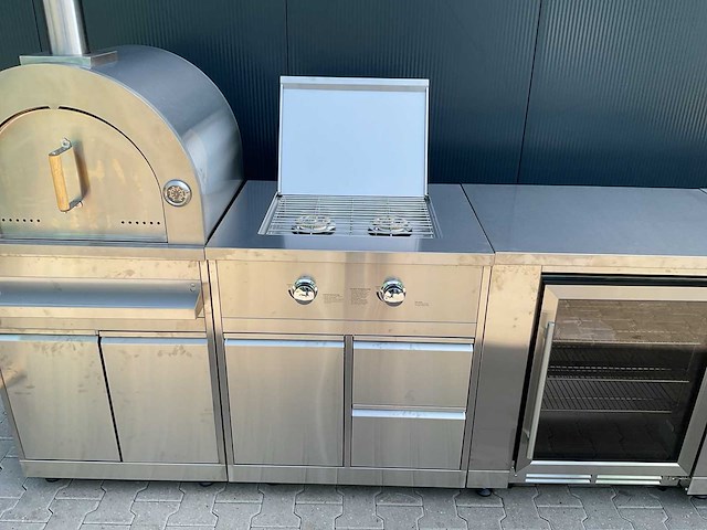 Buitenkeuken pizza-burner-koelkast-wasbak bbq - afbeelding 27 van  41