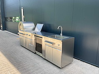 Buitenkeuken pizza-burner-koelkast-wasbak bbq - afbeelding 29 van  41