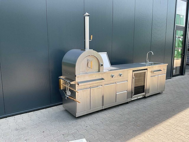 Buitenkeuken pizza-burner-koelkast-wasbak bbq - afbeelding 30 van  41