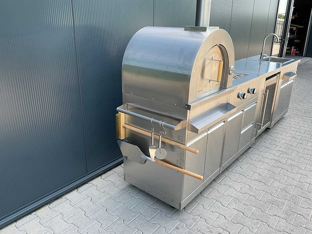 Buitenkeuken pizza-burner-koelkast-wasbak bbq - afbeelding 31 van  41