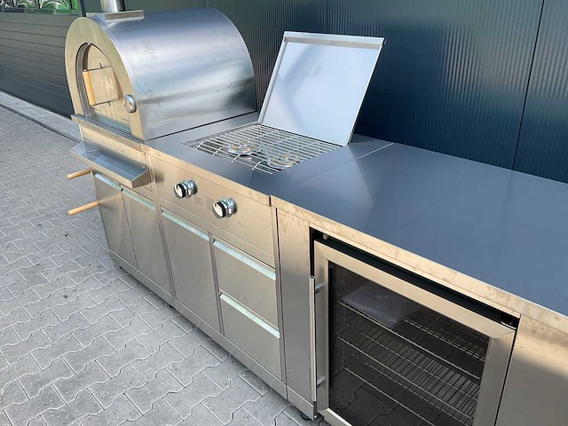 Buitenkeuken pizza-burner-koelkast-wasbak bbq - afbeelding 35 van  41