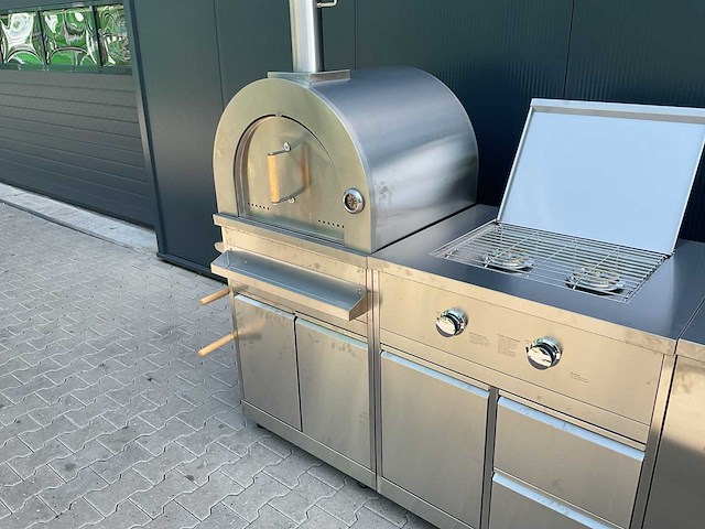 Buitenkeuken pizza-burner-koelkast-wasbak bbq - afbeelding 36 van  41