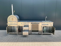 Buitenkeuken pizza-burner-koelkast-wasbak bbq - afbeelding 37 van  41