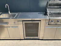 Buitenkeuken pizza-hoek-wasbak-koelkast-grill -burner bbq - afbeelding 24 van  28