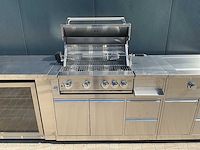Buitenkeuken pizza-hoek-wasbak-koelkast-grill -burner bbq - afbeelding 25 van  28