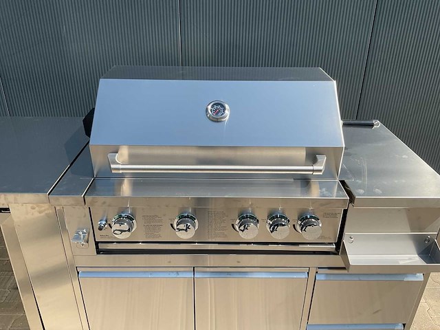 Buitenkeuken pizza-hoek-wasbak-koelkast-grill bbq - afbeelding 15 van  64
