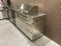 Buitenkeuken pizza-hoek-wasbak-koelkast-grill bbq - afbeelding 65 van  72